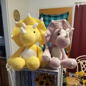 Crocheted by me Triceratops